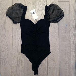 Zara Puff Sleeve Bodysuit